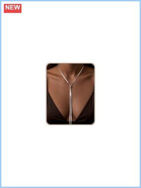 Gold Plated Waterproof Long Y Necklace Adjustable Lightweight Trendy Fashion